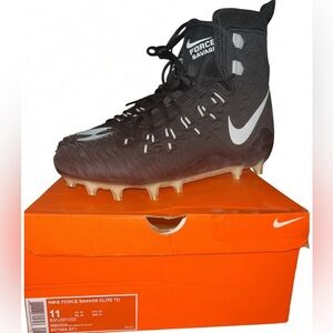 Nike Force Savage Elite TD Black and White Cleats size 11 w/ box